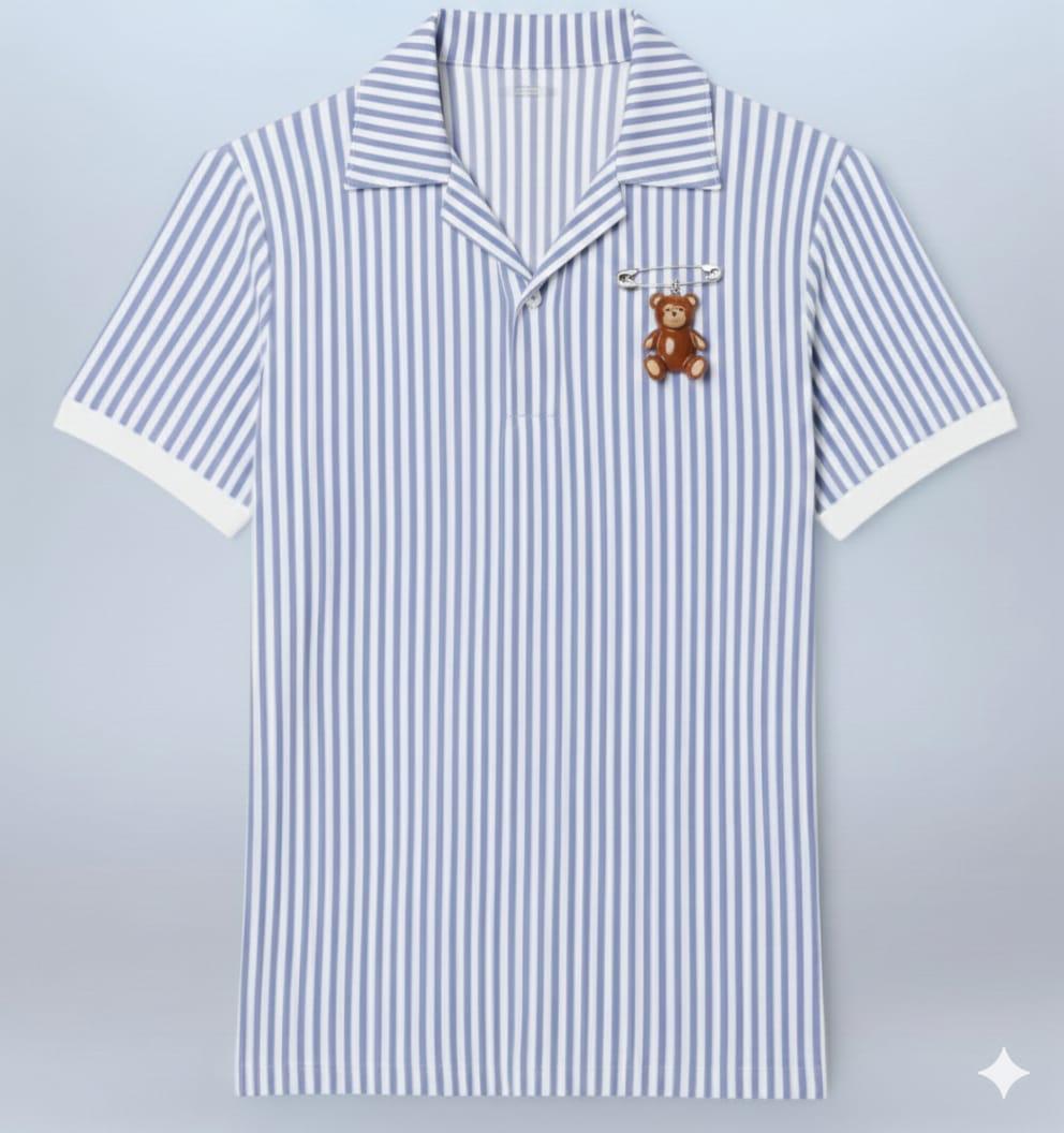 Stripped Cotton Casual Shirt