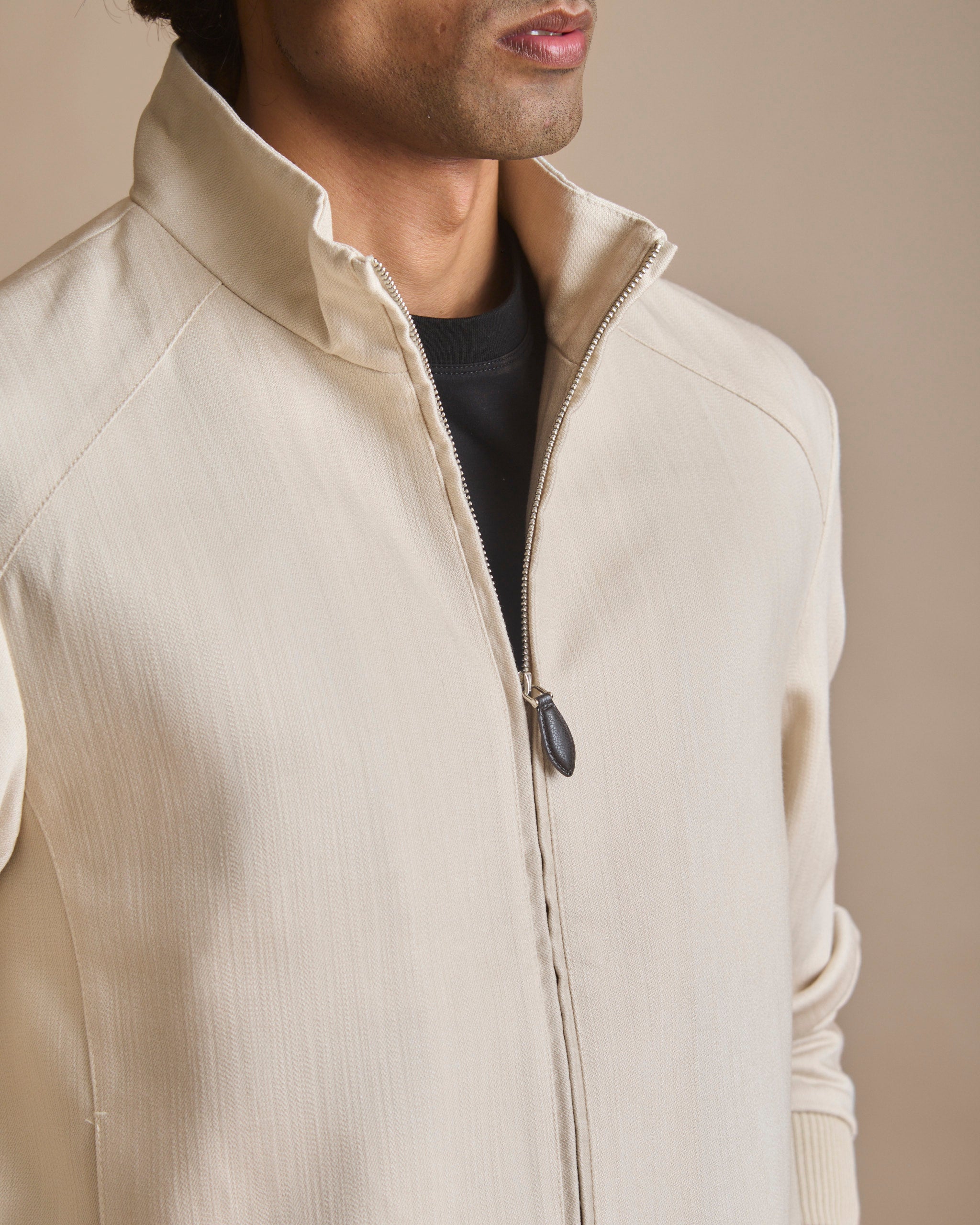 Warm sand Solace woven coord set for men (view 5) | House of 6