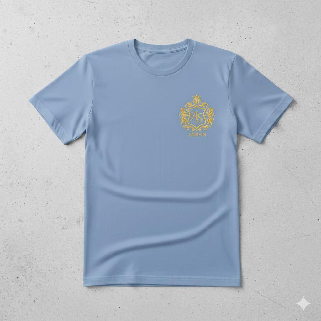 Core Solid Regular Fit T-Shirt with Big Logo