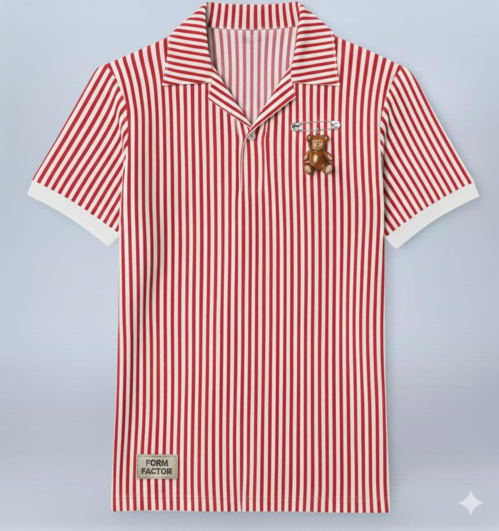 Stripped Cotton Casual Shirt