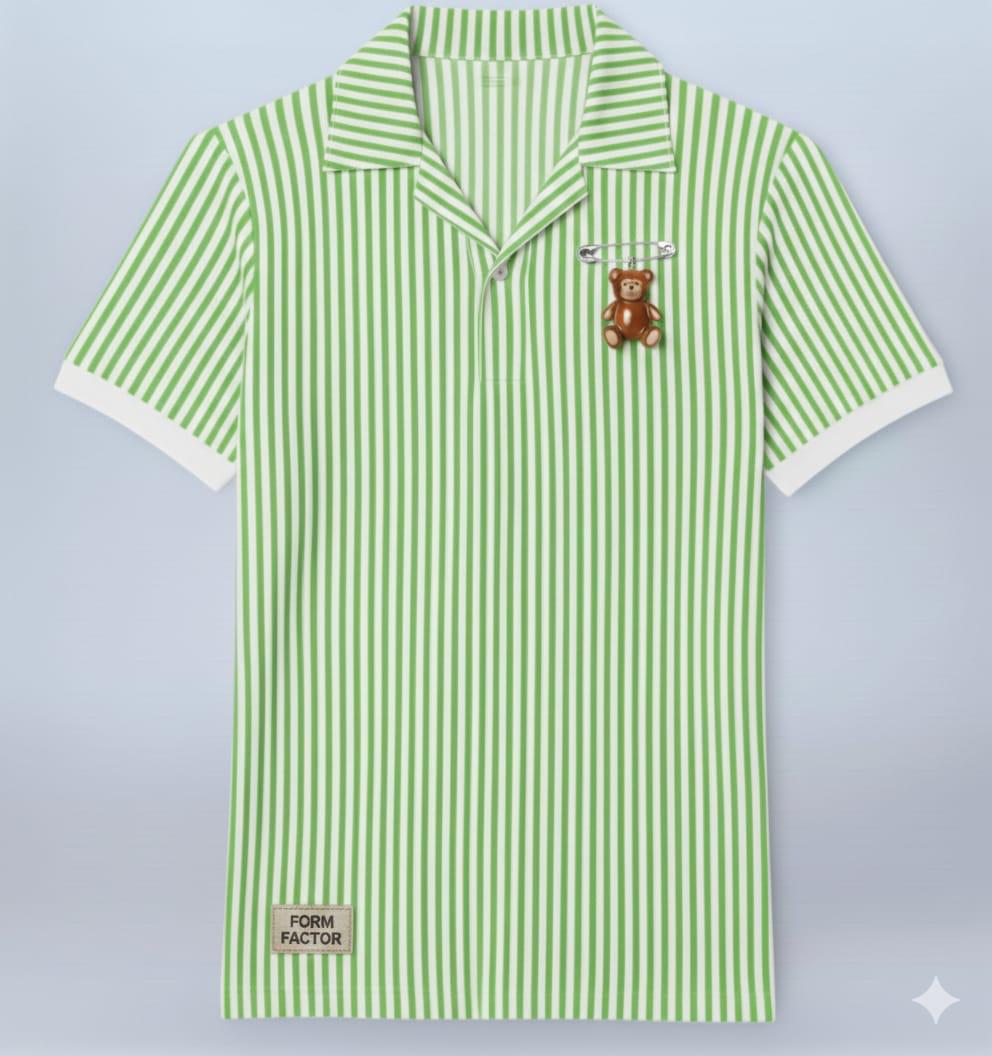Stripped Cotton Casual Shirt