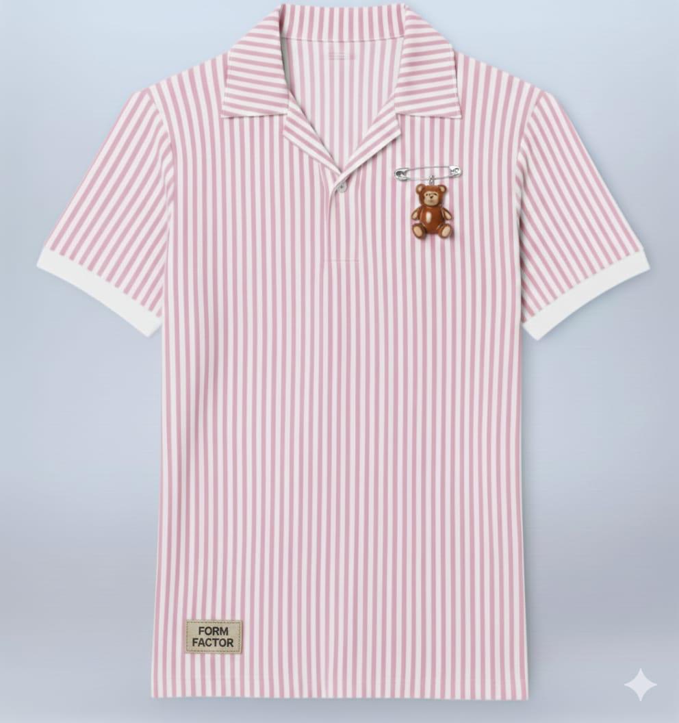 Stripped Cotton Casual Shirt